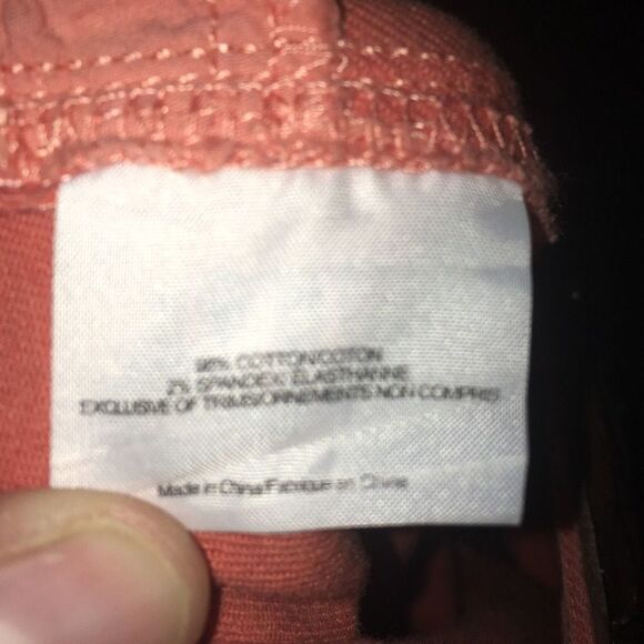 Tory Burch salmon pink size 24 cropped skinny jeans - Picture 4 of 5